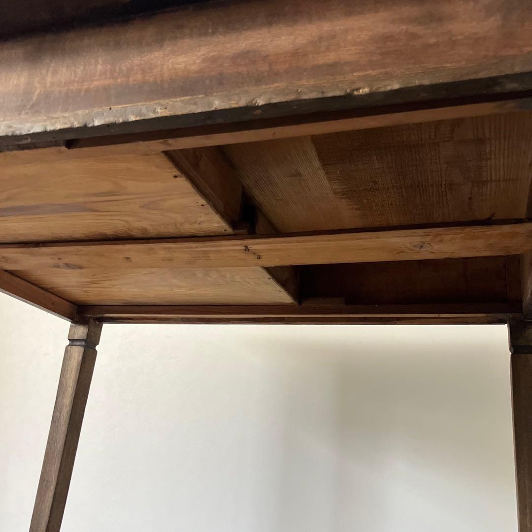 レトロ　アンティーク　ヴィンテージ　古道具　古家具　テーブル　机　木製