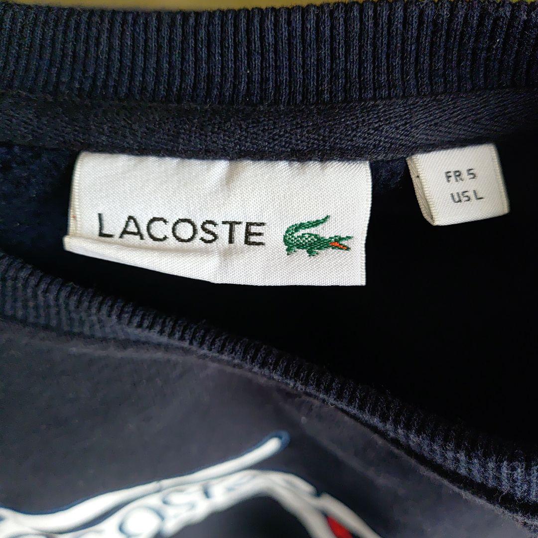 ●ラコステ●スウェット●L●ブラック●トレーナー●