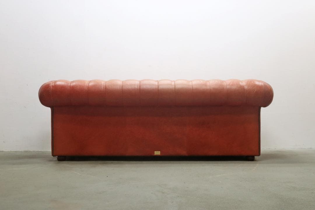 イギリス DISTINCTIVE チェスターフィールド 3Pソファ ヴィンテージ