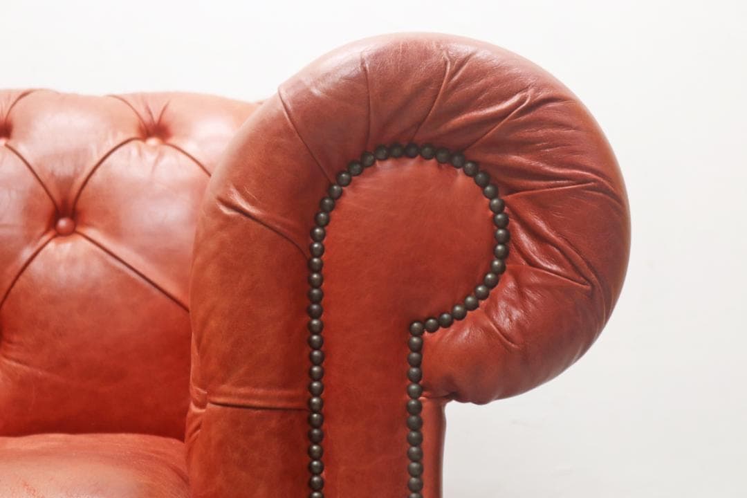 イギリス DISTINCTIVE チェスターフィールド 3Pソファ ヴィンテージ