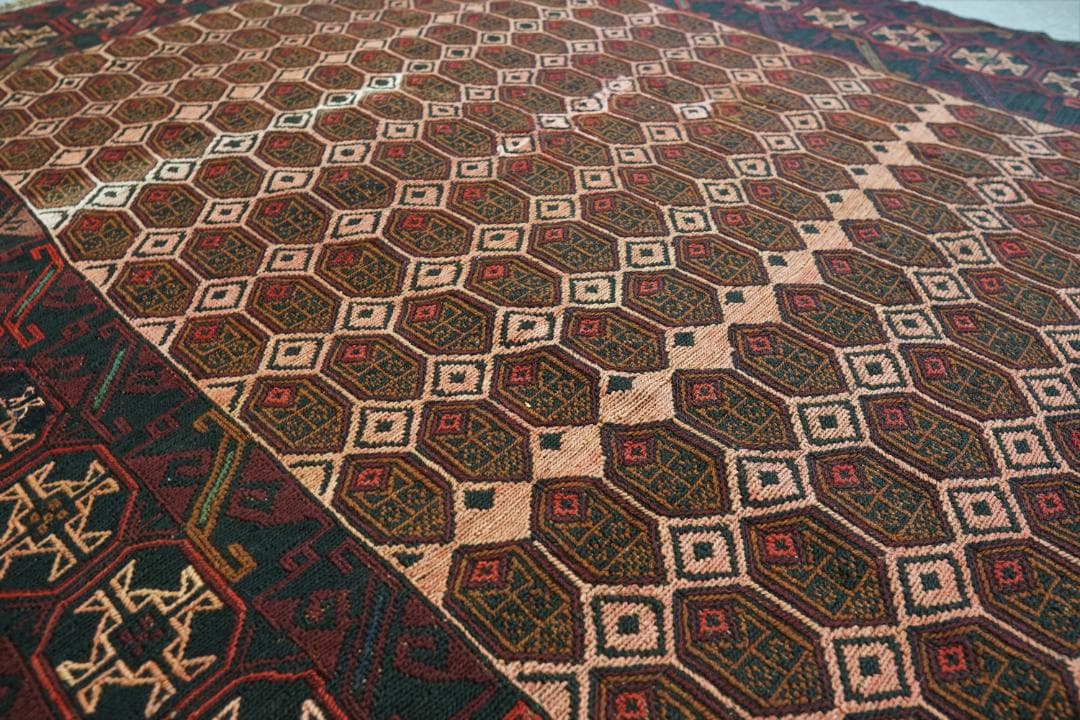 ペルシャ 手織りキリム 181×150 ヴィンテージラグ