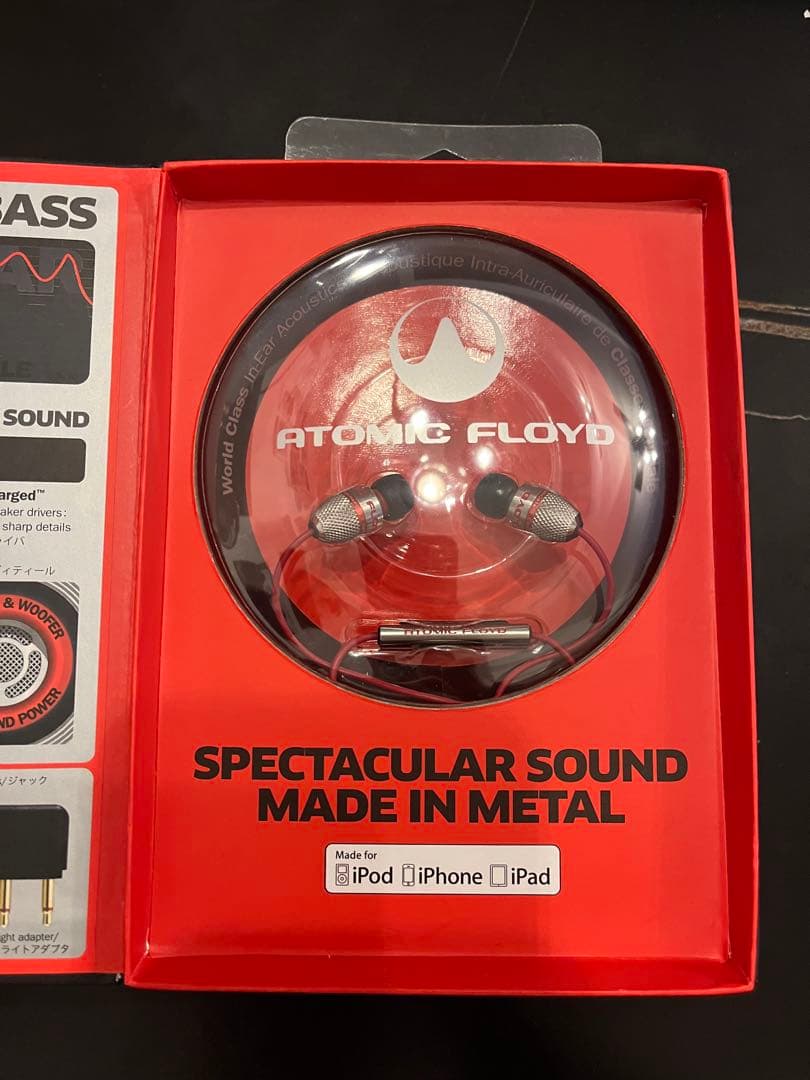 イヤホン Atomic Floyd SuperDarts + Remote