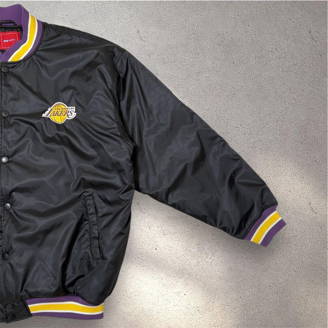 【希少 大きめ2XL】Reebok×Lakers NBA スタジャン ジャケット