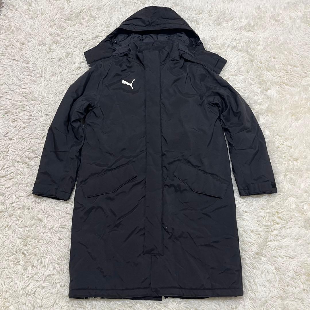 【新品未使用】PUMA ベンチコート ブラック Lサイズ 2way フード着脱
