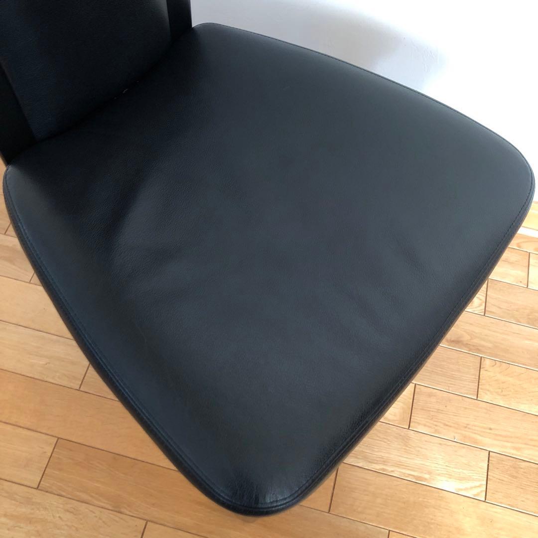 カリモク　CE35シリーズ・ハイバックチェア本革・ブラック・ダイニング　②
