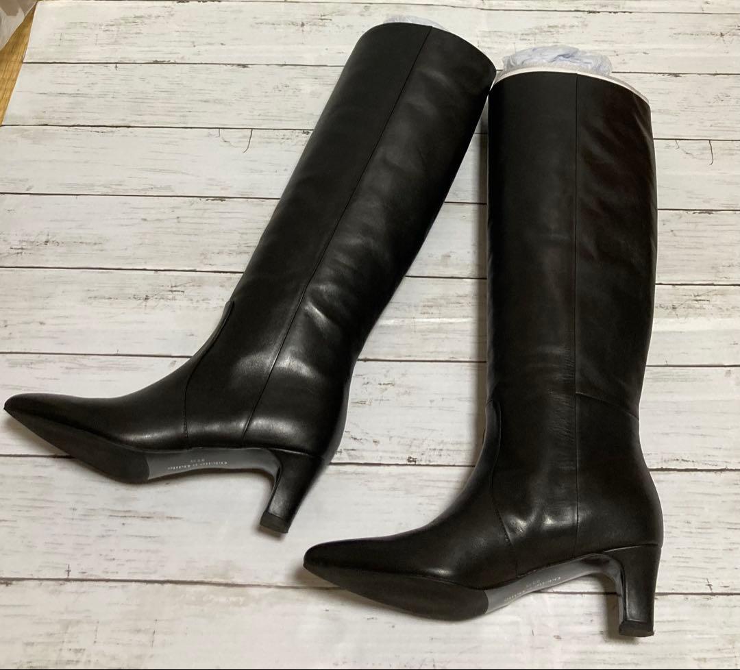 Odette e Odile ルーズロングブーツ オデットエオディール ブラック