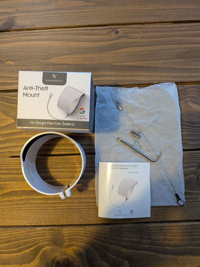 Google Nest Cam ・5mケーブル・盗難防止マウント 3点セット
