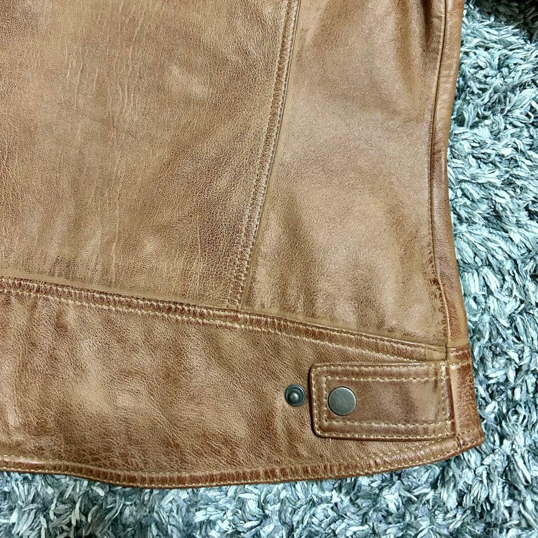 SUGAR RIDEZ キャメルブラウン レザージャケット Mサイズ