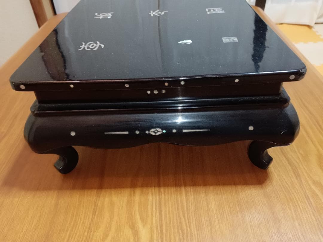 漆器 花瓶台 花台 置物台 敷台 飾り台 小品台 香炉台 床台 台座 インテリア