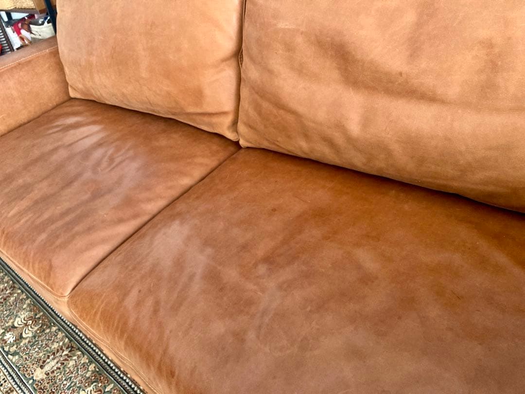 クラッシュゲート本革2.5人掛けソファ