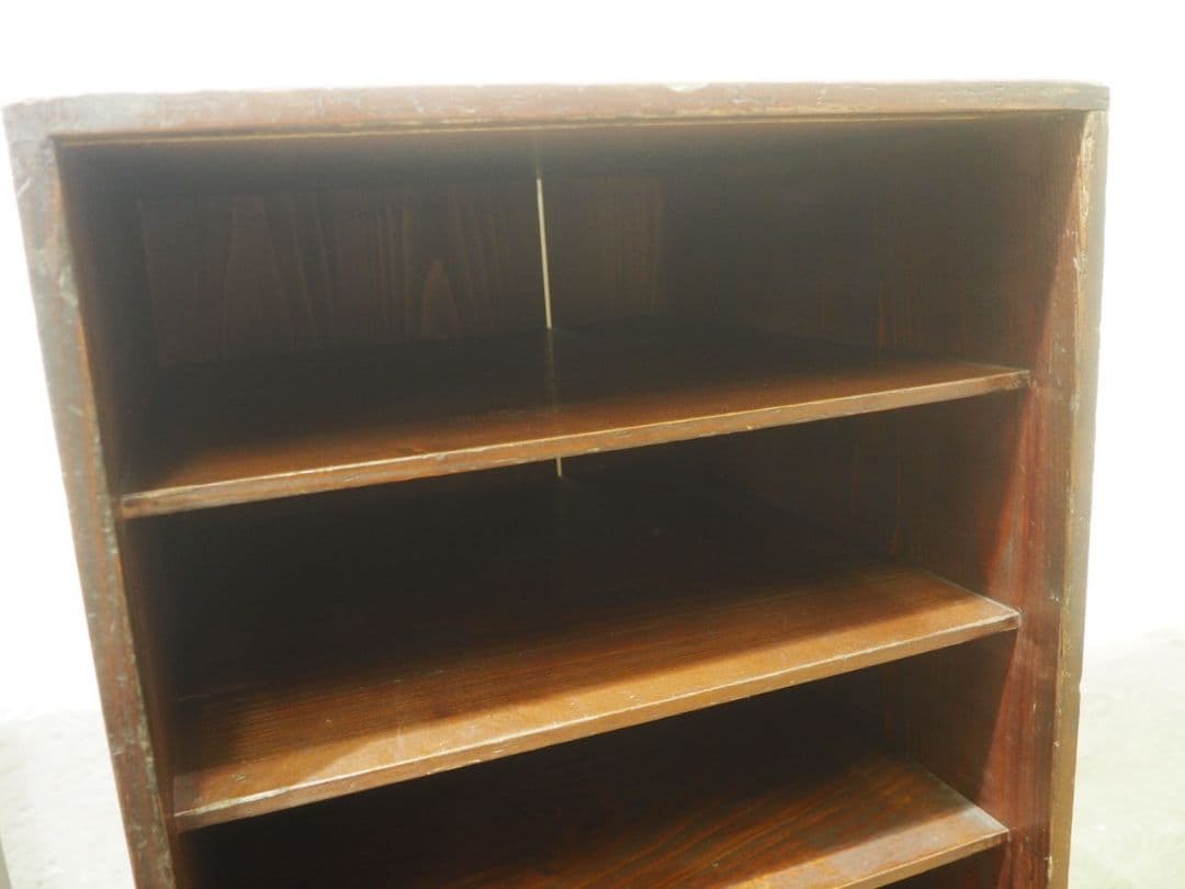 1217 2台セット　レトロな収納棚　飾り棚　本棚　ケース　古家具　アンティーク