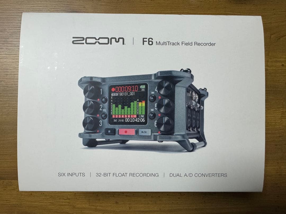 ZOOM F6 マルチトラックフィールドレコーダー
