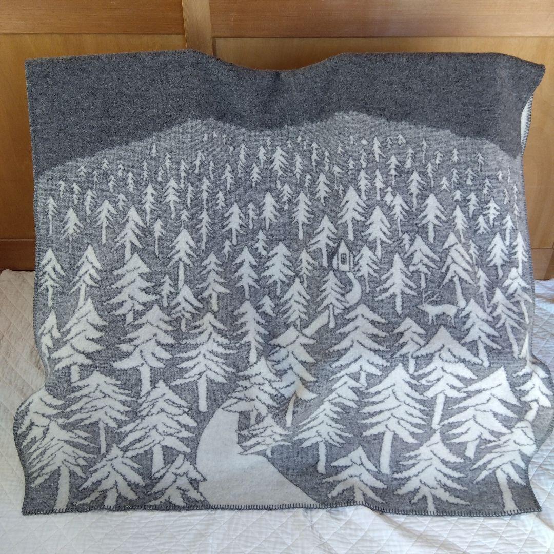 KLIPPAN✕mina perhonen 　ウールブランケット　グレー