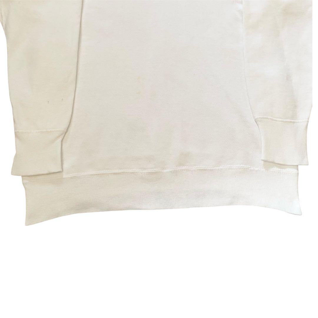 b*y様 60s スウェット 希少 ホワイト ラグラン 100%コットン ヴィン