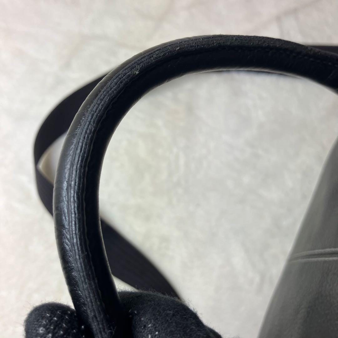 美品✨土屋鞄 プロータ ３室 2way レザー ステッチ ビジネスバッグ 黒