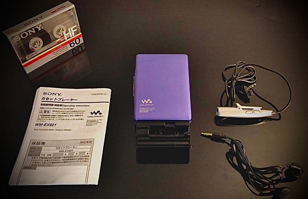 カセットウォークマン SONY WM-EX921 青色2「整備済み、完動超美品」