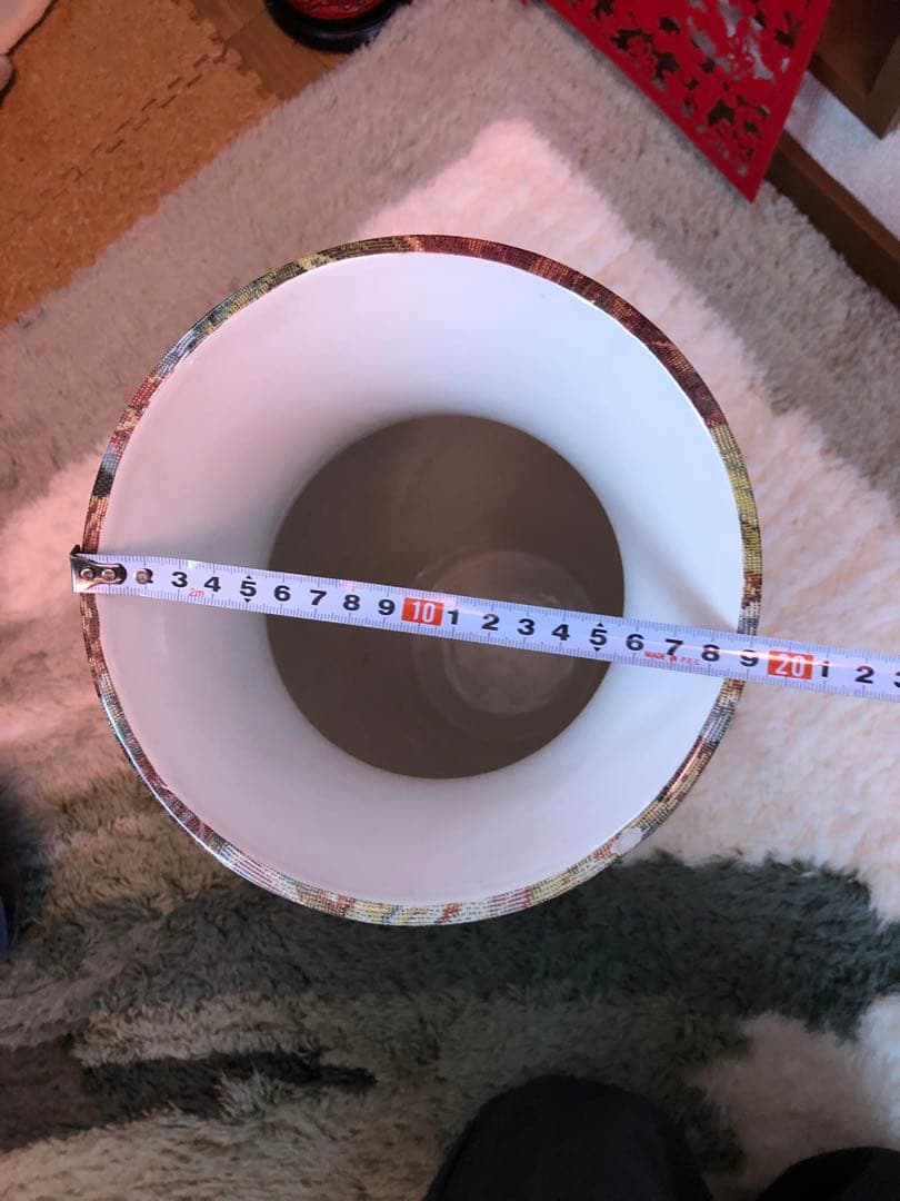 Italian Ceramic Vase 花瓶 磁器 イタリア製 約50cm