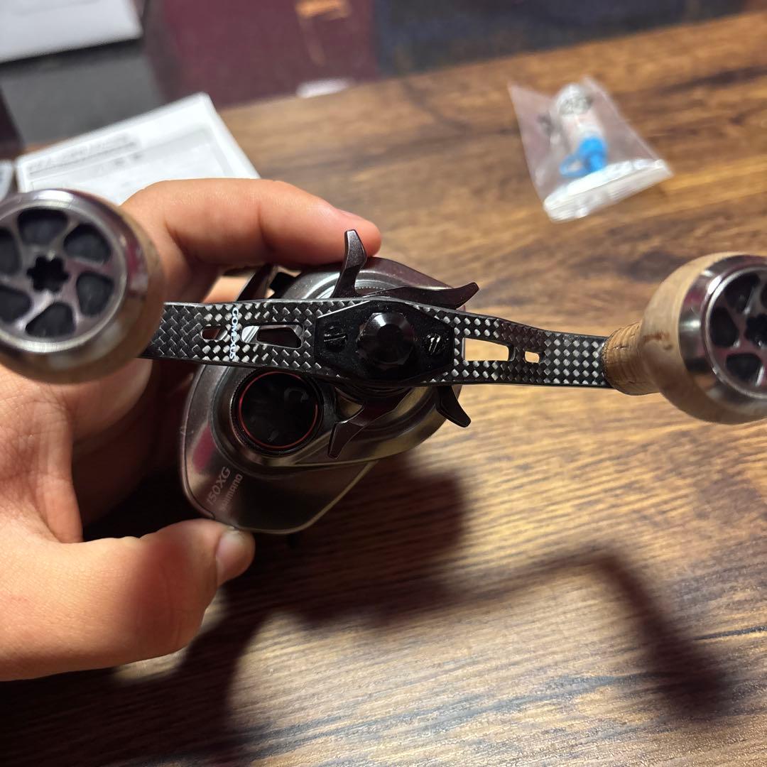 シマノ21スコーピオンdc150xgハンドルカスタム