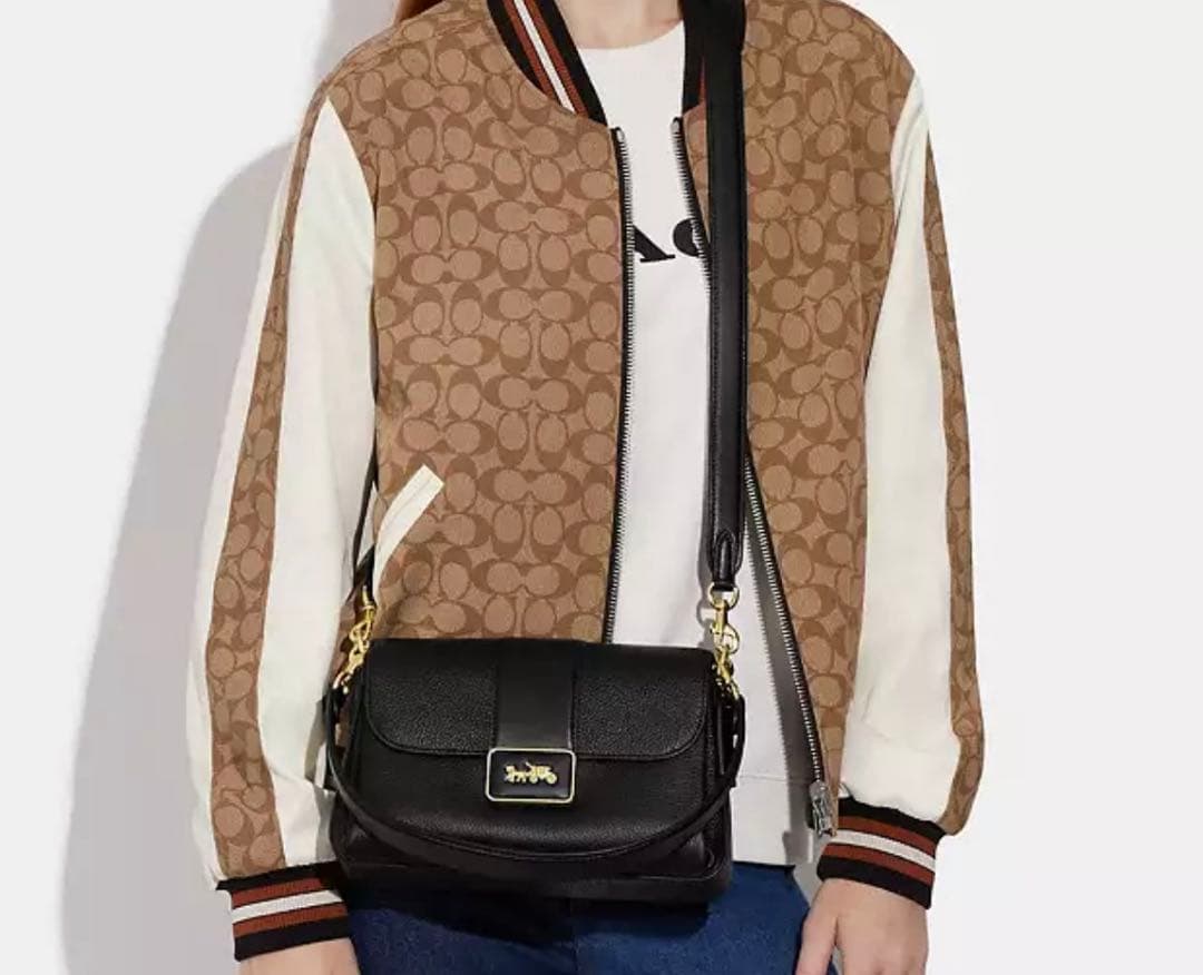 極美品✨COACH ブラックレザー 2wayショルダーバッグ　斜め掛け・肩掛け