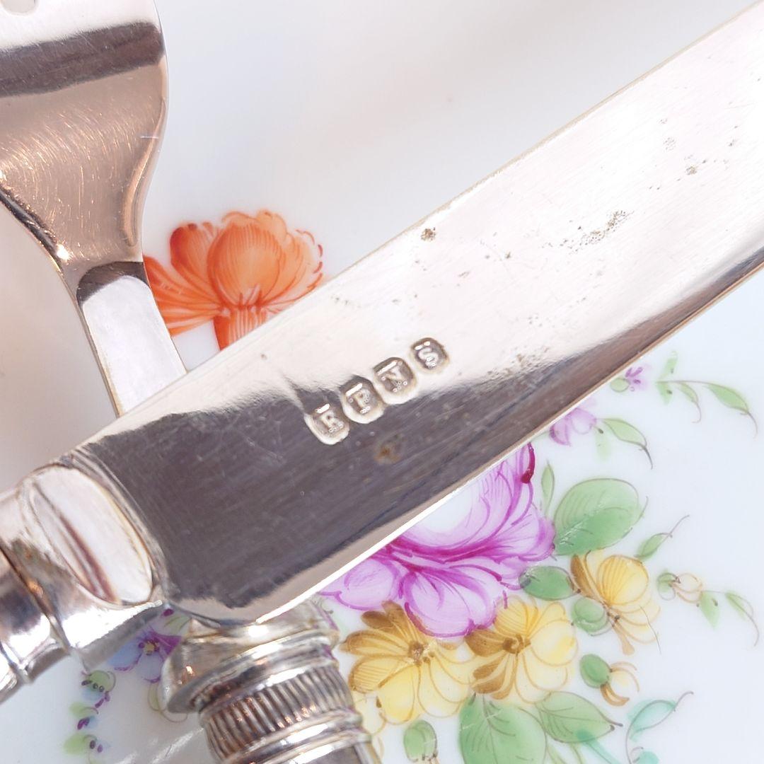 白蝶貝　マザーオブパール　デザートカトラリー　ナイフ　フォーク　アンティーク