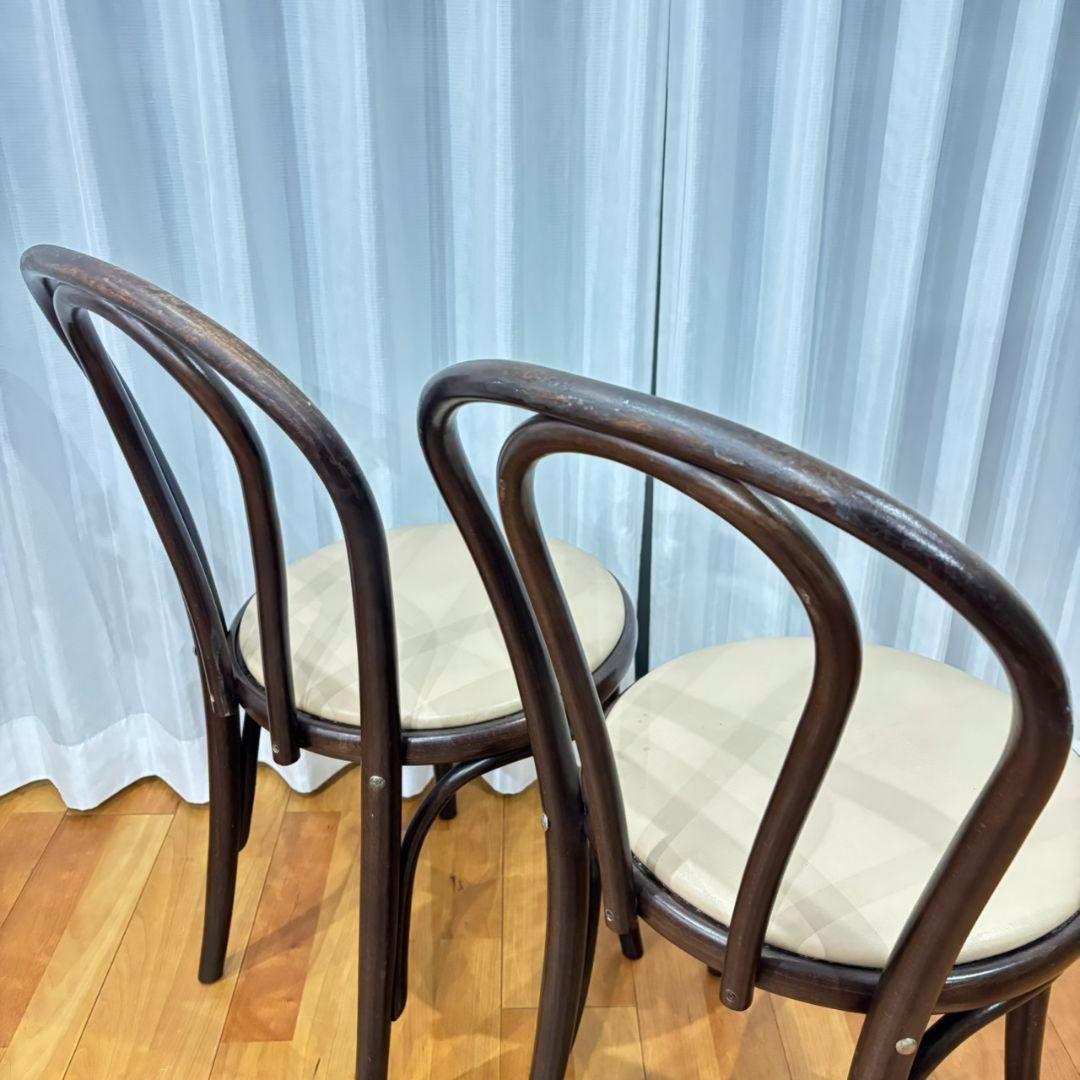 【名作曲げ木チェア✨】チェコ製ベントウッド 2脚セット ナチュラルモダン