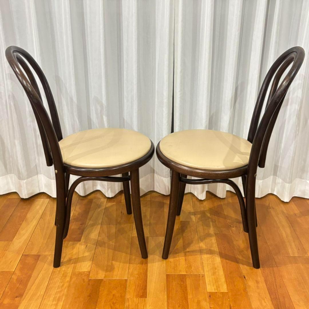 【名作曲げ木チェア✨】チェコ製ベントウッド 2脚セット ナチュラルモダン