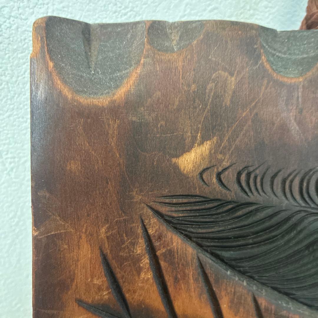 北海道　お土産　木彫り　オブジェ　ヴィンテージ　昭和レトロ