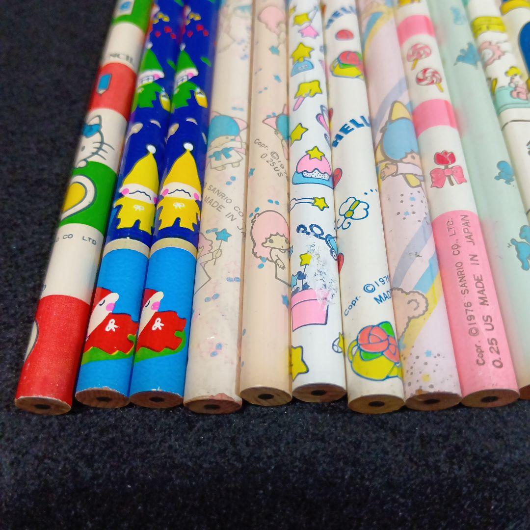 は*】様 ■ 昭和レトロ サンリオ 人気キャラクター柄鉛筆 18本セット 日本製