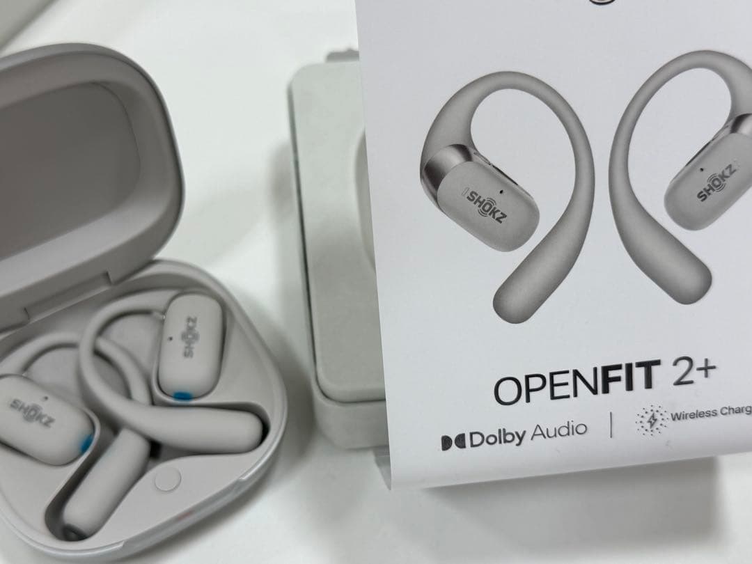 最新SHOKZ OPENFIT2+ ワイヤレスイヤホンショックス オープンイヤー