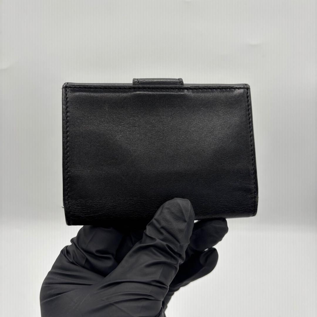 美品 FENDI フェンディ レザー 名刺入れ カードケース 財布 ブラック