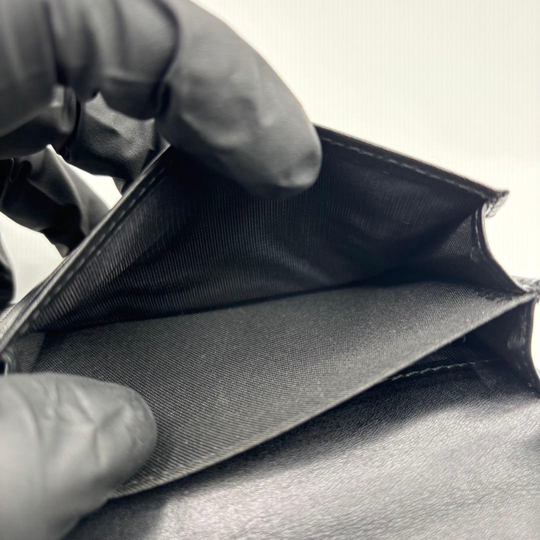 美品 FENDI フェンディ レザー 名刺入れ カードケース 財布 ブラック