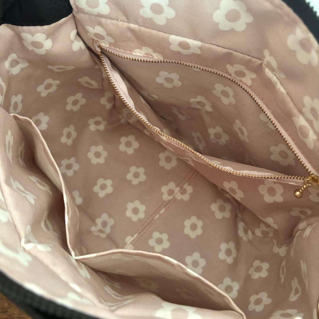 【ゆー】あおりポケット付きトートバッグL 倉敷8号帆布　スモーキーコーラル