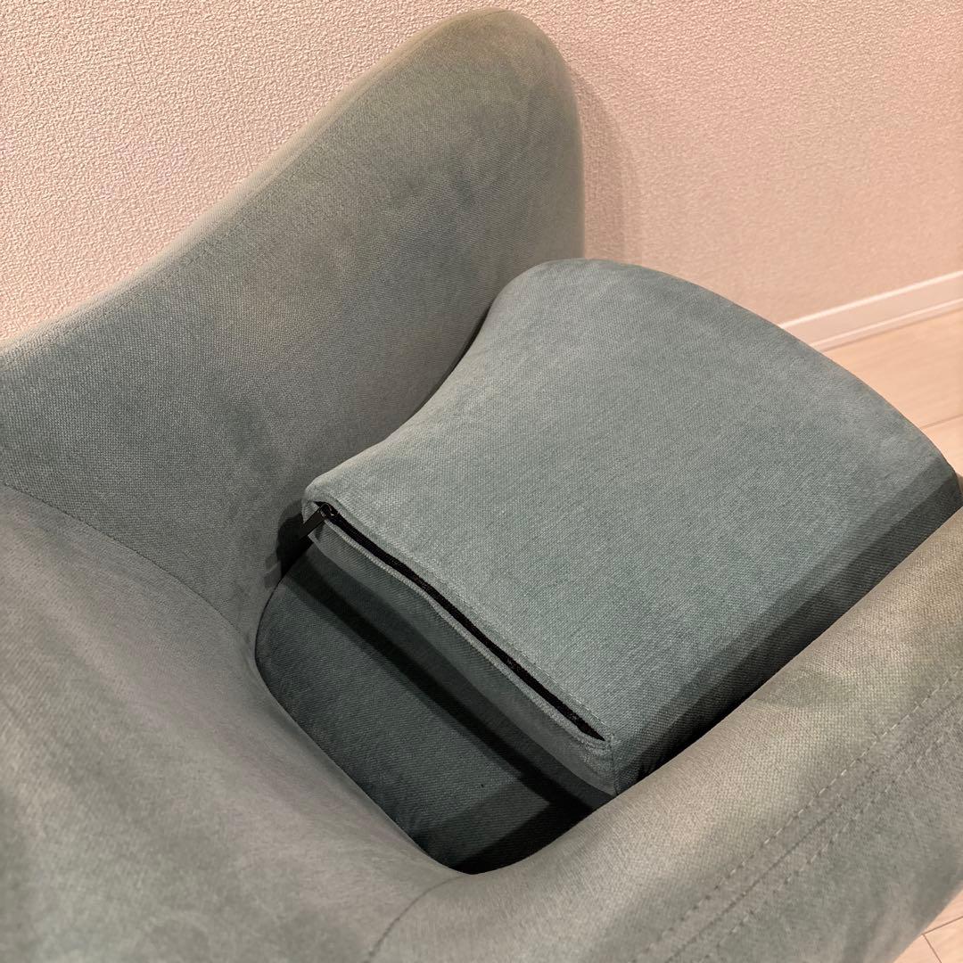 1人掛けソファ MINI MILLER ARM CHAIR Blue Gray