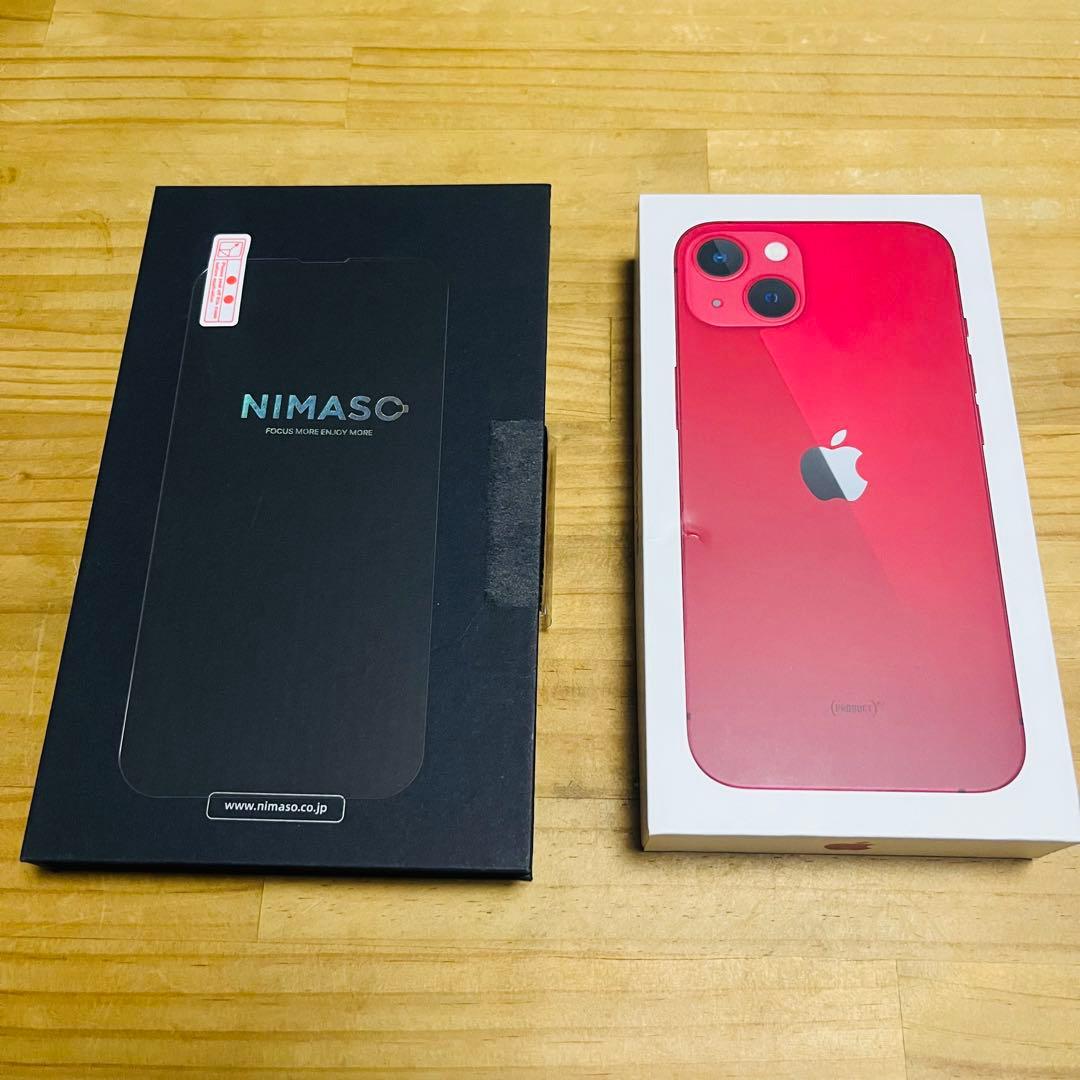 S*す様 【85%】美品 Apple iPhone 13 赤 RED 128GB