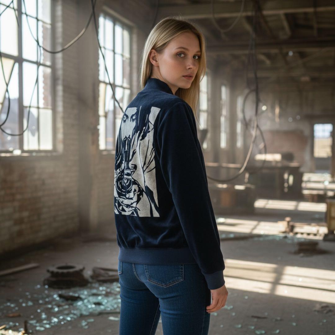 裕*様 希少デザインHYSTERIC GLAMOURベロアジャケットトラックスカ