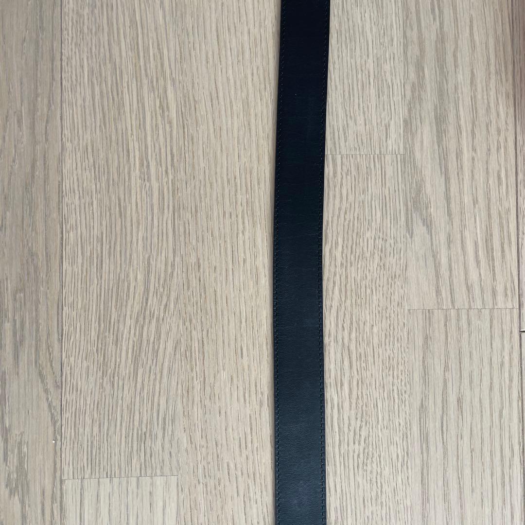 美品！HERMES オレンジ レザーベルト ゴールドバックル(新品)