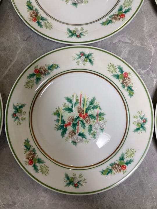 希少！ノリタケ　クリスマス　プレート皿　HOLLY 2228 6枚
