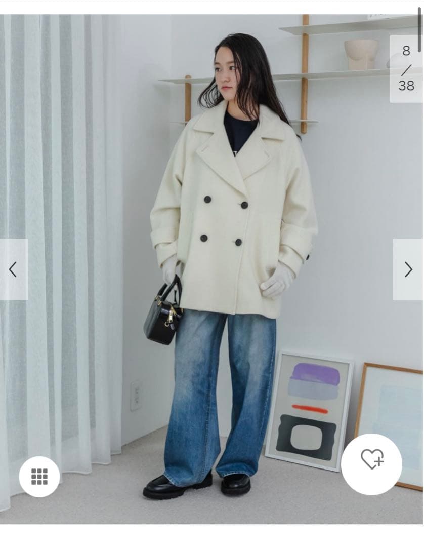 ウール100%Pコート