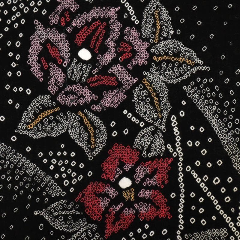 《みつ★手縫い仕立て＋居敷＋しぼり＊浴衣地紙に椿の花模様■反24-139》