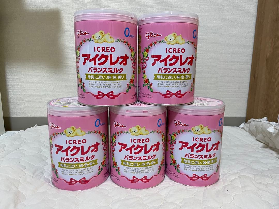 【未開封・5缶セット】アイクレオ 粉ミルク 800g×5 賞味期限2026年1月