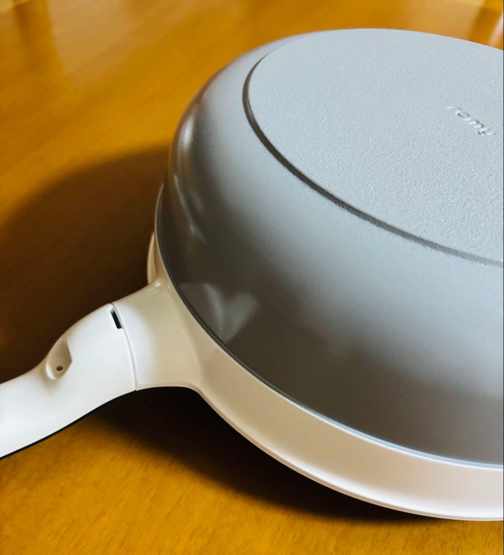 【新品未使用】レミパンプラス IH • ガス火 対応 24cm 深型 ホワイト