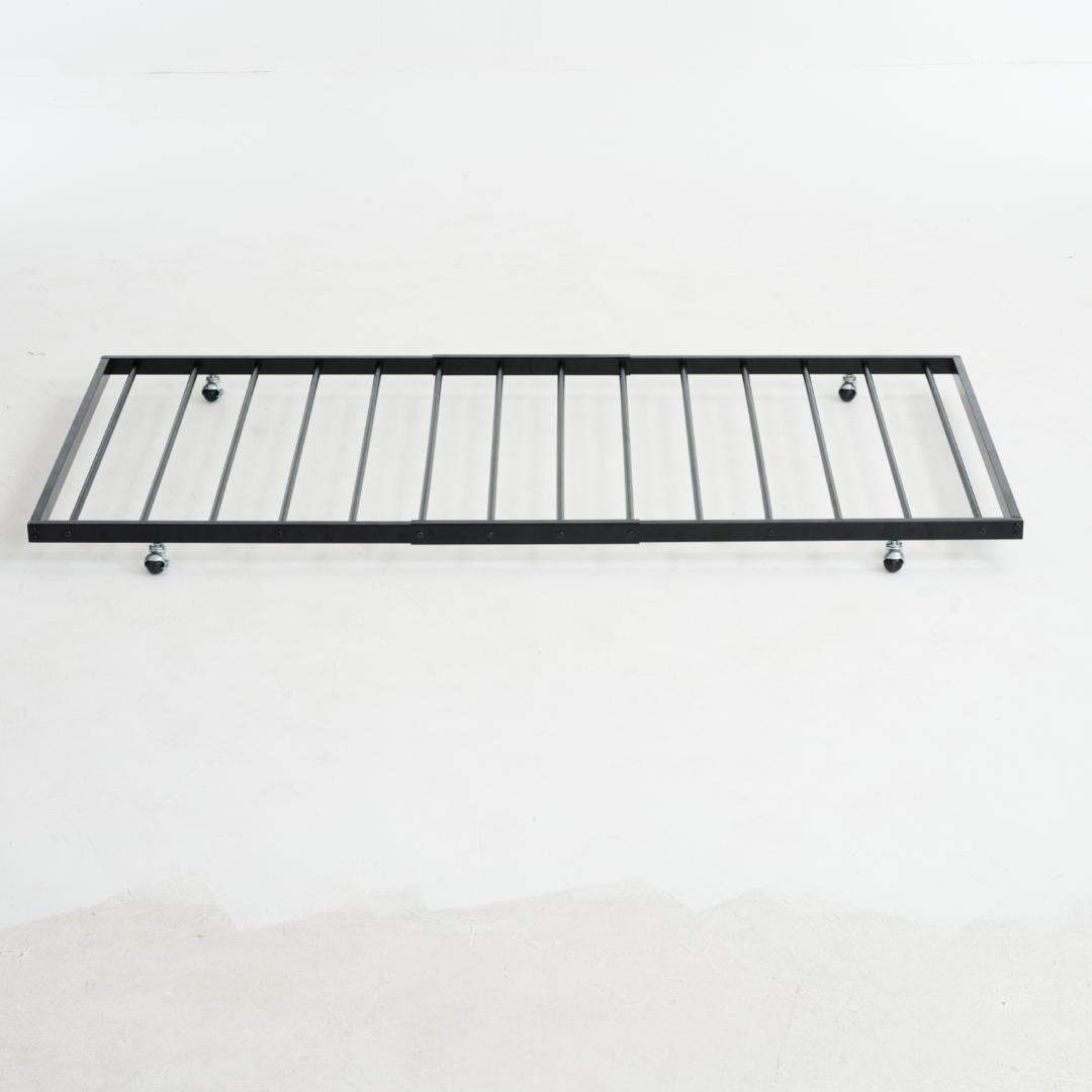 195-97cm　パイプベッド シングル 収納 北欧風 子供部屋 送料無料SDG