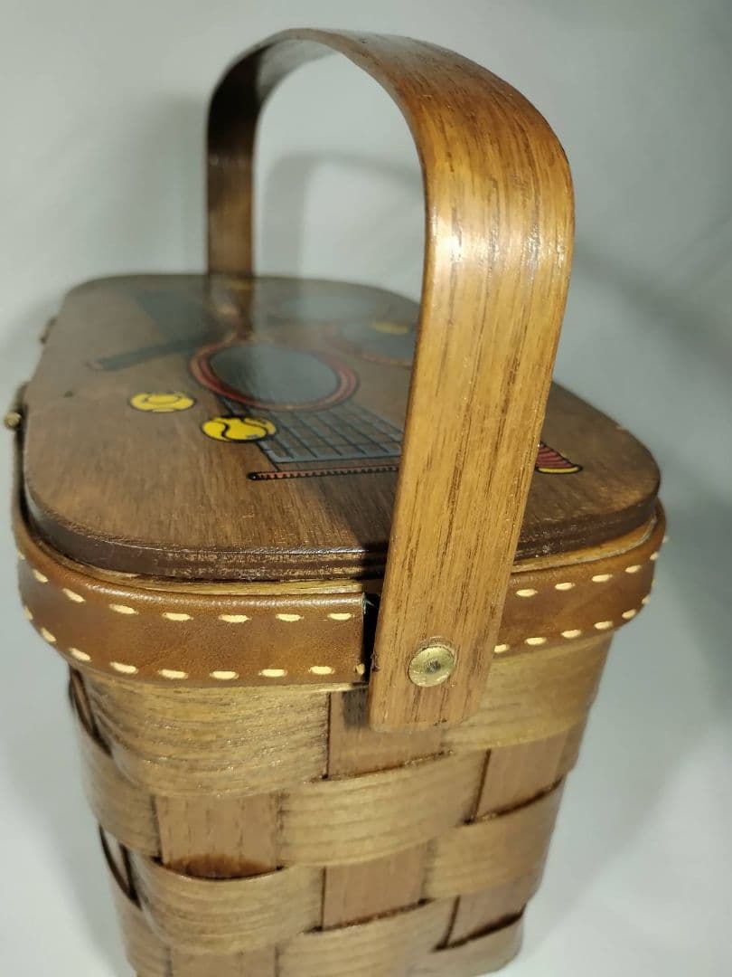 美品 Caro-Nan カロナン バスケット Basket テニス希少