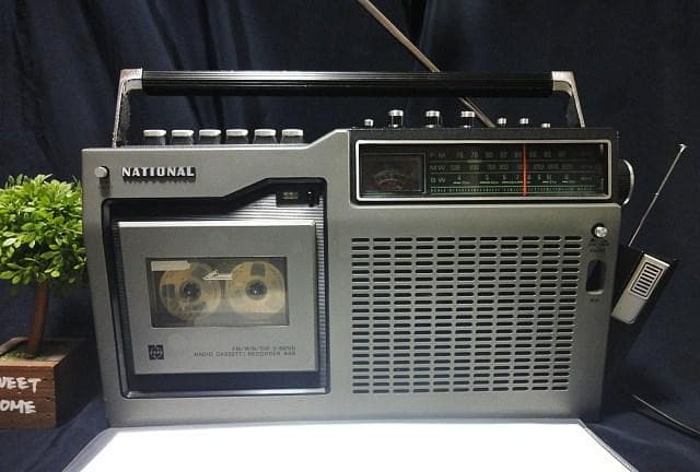 ♪昭和銘機 整備清掃済ラジカセ National MACff RQ-448