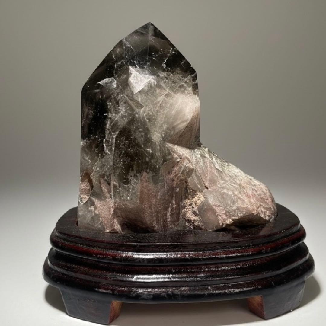 天然石 モリオンポイント☘︎ ݁˖.1.2キロ　厄除け　魔除け