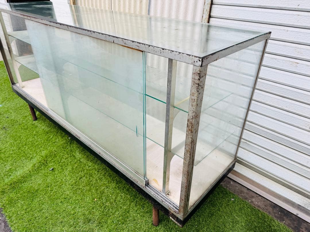 福岡発 直取り限定 ショーケース ガラスケース 飾り棚 182cm 扉付き