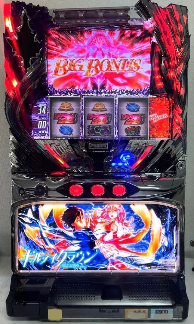 パチスロ実機SLOTギルティクラウン　　※サブキャパシタ交換済み