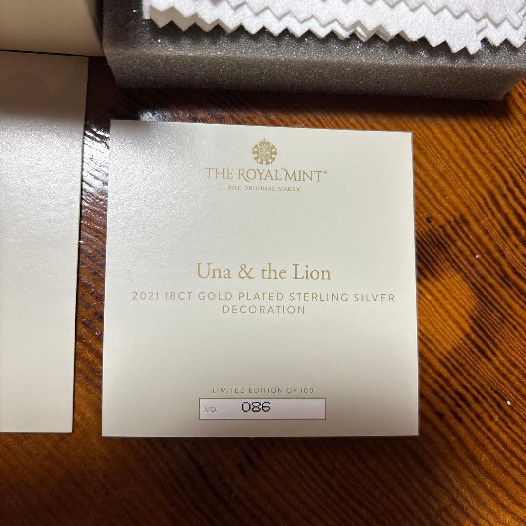 THE  MINT クリスマスオーナメント　ウナとライオン　シルバー