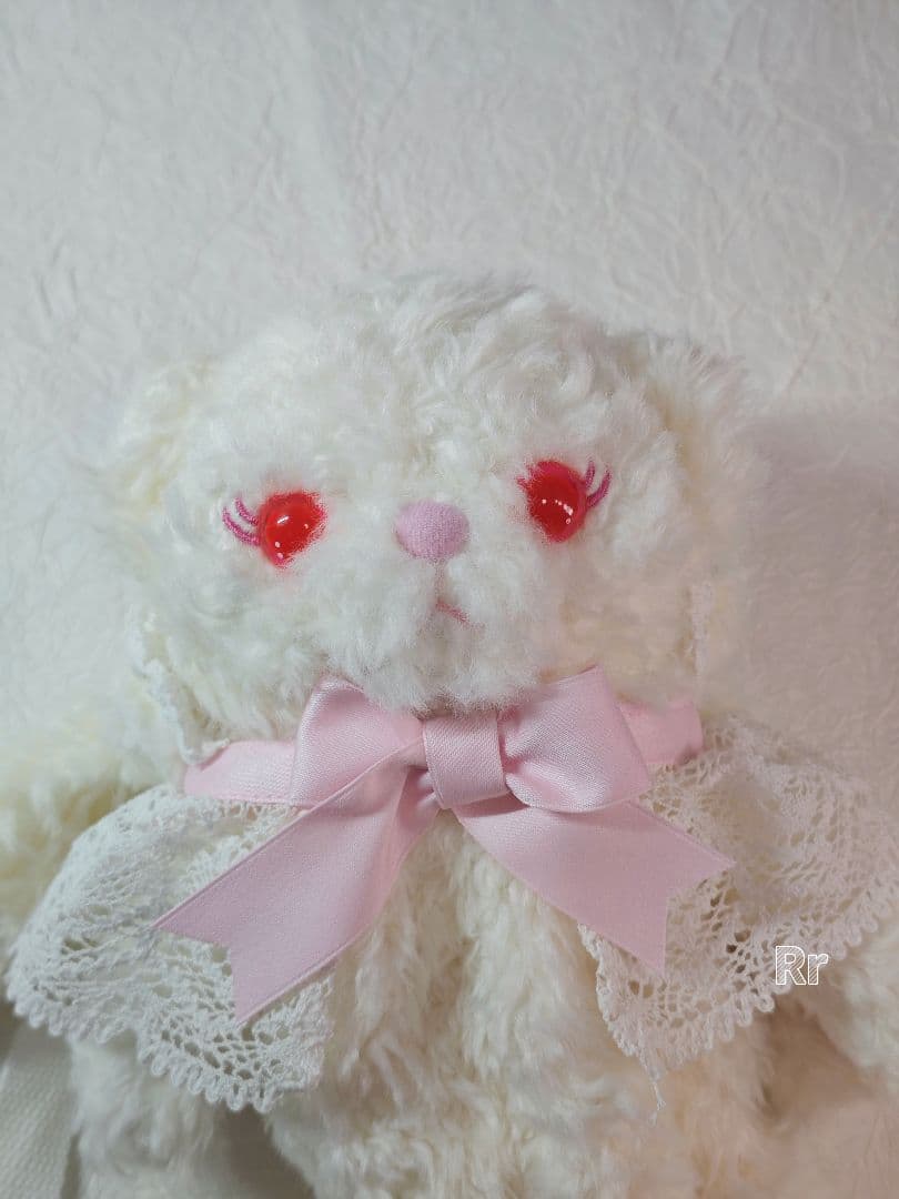 BABY うさくみゃちゃんポシェット&缶バッジ　オフ白×ピンク