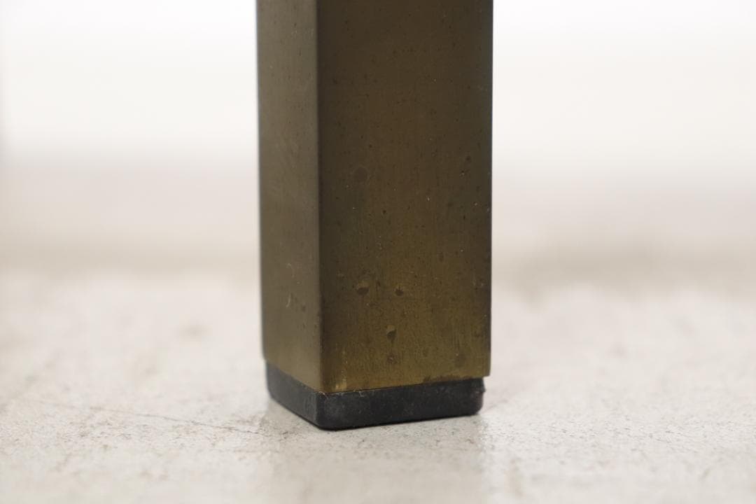 ヴィンテージ クラシカル オクタゴン アイアン ガラス サイドテーブル 花台